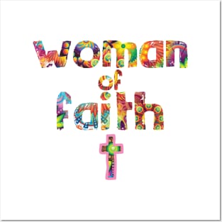 Woman of faith - Christian Design Posters and Art